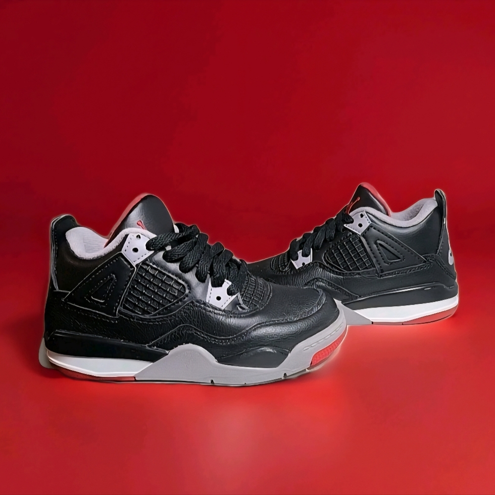 Nike Air Jordan 4 Retro TD Bred Reimagined 2024 Size 11C BQ7669-006 No box.  pl